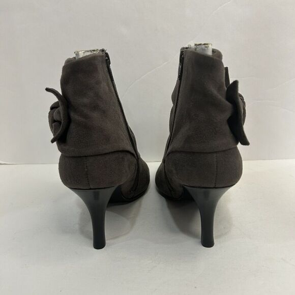 Apt.9 Women’s Size 7.5M Media Grey Zip High Heel Ankle Boots - Picture 4 of 8